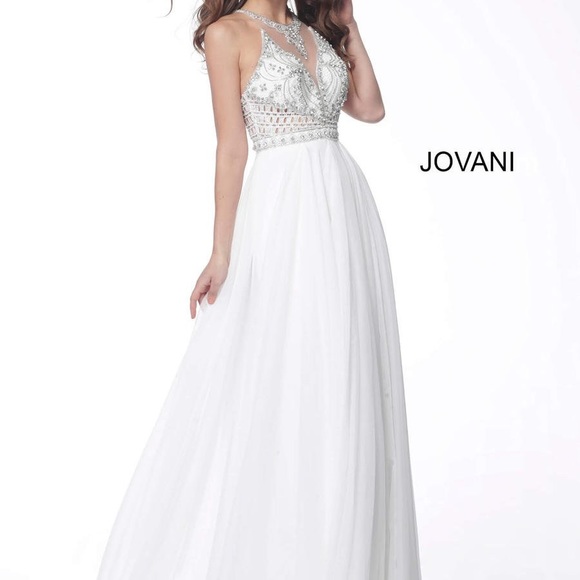Jovani Dresses & Skirts - Jovani Ivory beaded gown